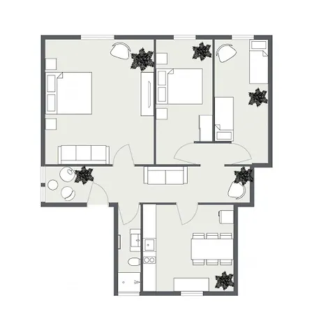 3-zimmer-appartement In Privatvilla, Zentrum, Kostenloser Parkplatz Mit Gaestekarte